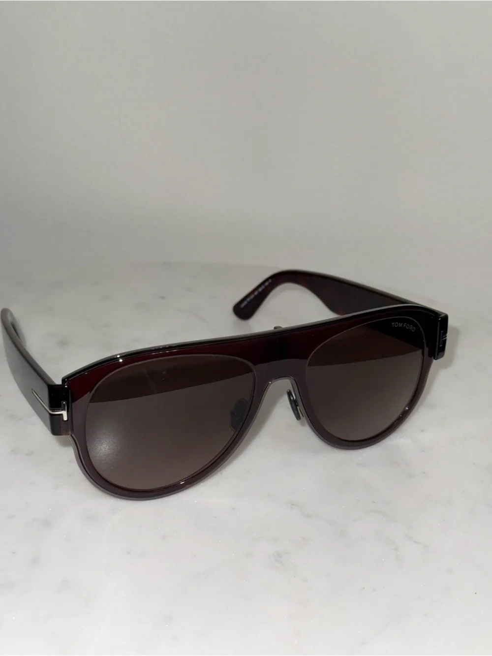 Tom Ford Lyle-02 TF1074 48T Brown Aviator Sunglasses - new